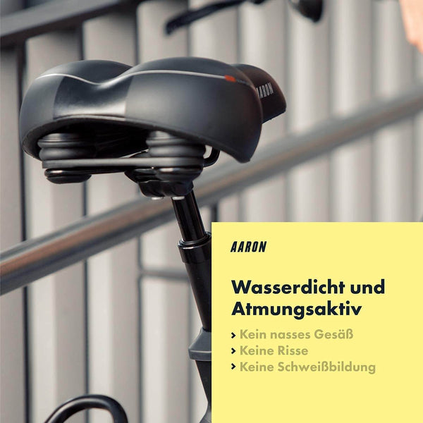 Der AARON Memory Fahrradsattel ist Wasserdicht und Atmungsaktiv