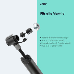 Ventile der AARON Pocket One Mini Pumpe