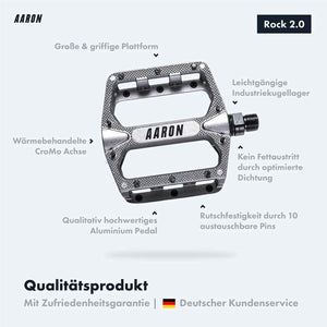 Vorteile der AARON Rock Fahrradpedale