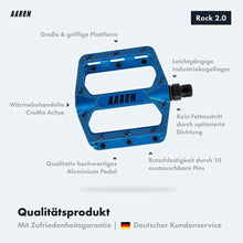 Laden Sie das Bild in den Galerie-Viewer, AARON Rock MTB Pedale - Blau
