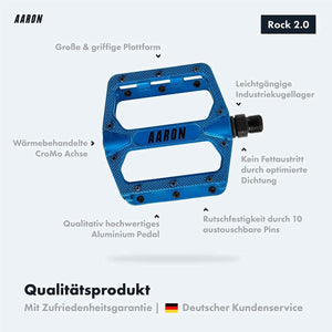AARON Rock MTB Pedale - Blau