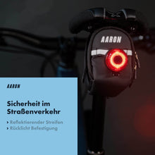 Laden Sie das Bild in den Galerie-Viewer, Die AARON Voyager Satteltasche bietet ihnen Sicherheit im Straßenverkehr 
