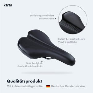 Vorteile des AARON Touring Fahrradsattel