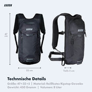 a lab fahrradrucksack AARON 8L Fahrradrucksack