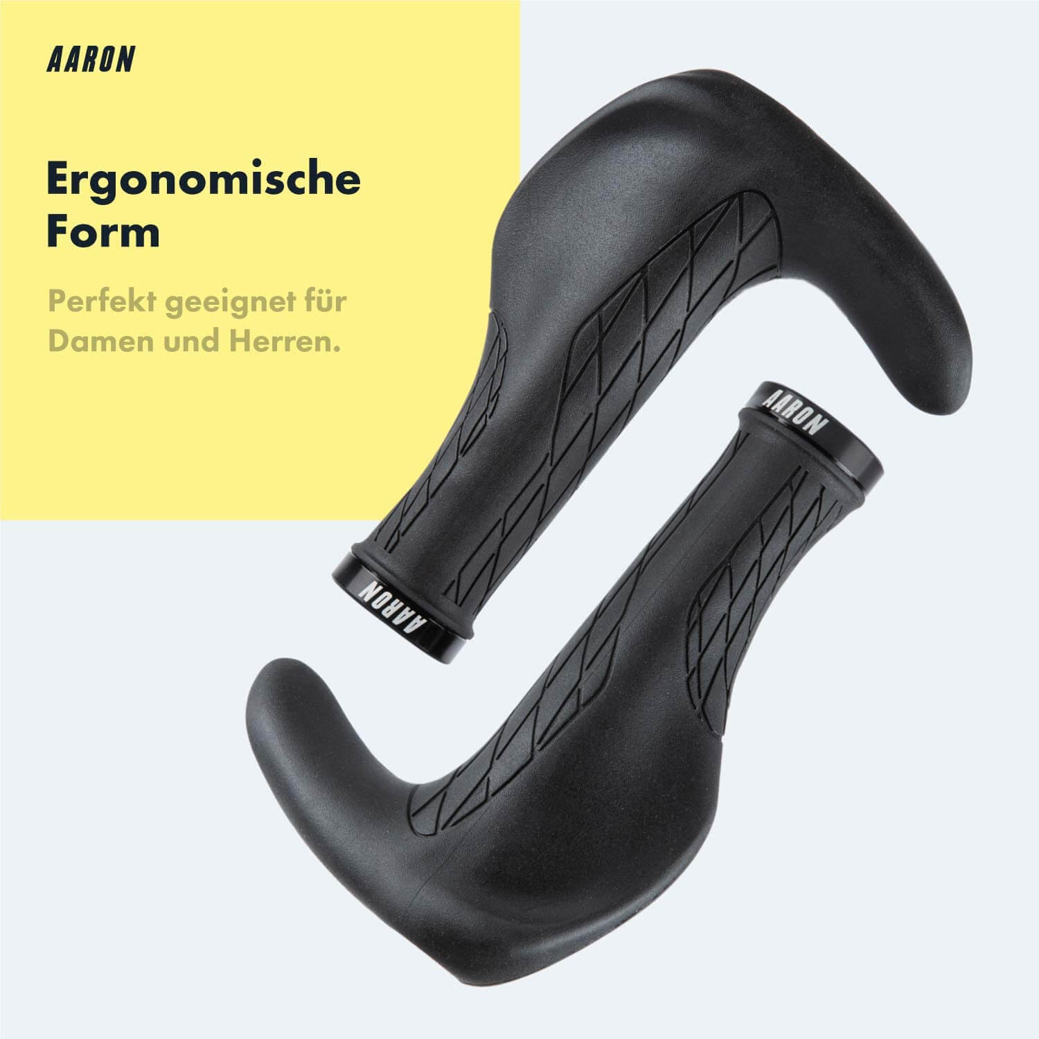 handgelenkschonende fahrradgriffe AARON Bull Fahrradgriffe - Ergonomisch