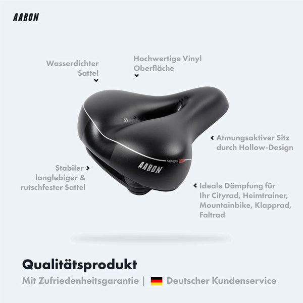 Vorteile des AARON Memory Fahrradsattel