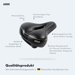 Vorteile des AARON Memory Fahrradsattel