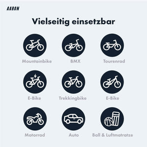 Mögliche Verwendungen für die AARON Sport One Standpumpe