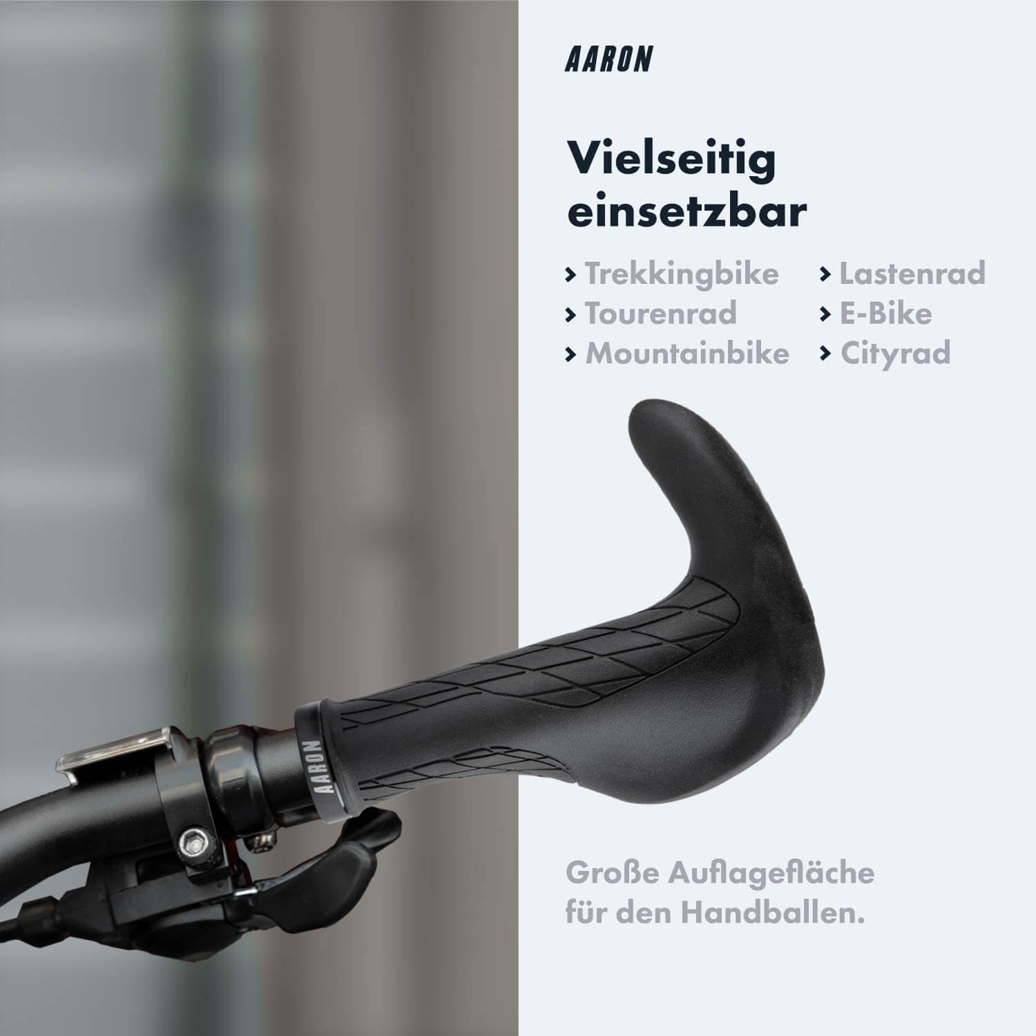 handgelenkschonende fahrradgriffe AARON Bull Fahrradgriffe - Ergonomisch