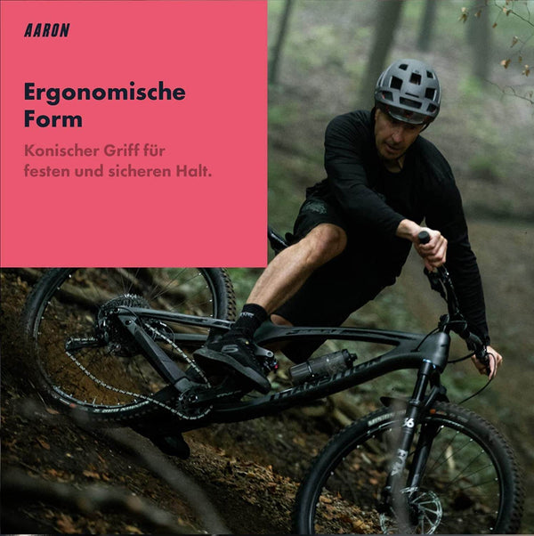 Der AARON Peak Fahrradgriff hat eine Ergonomische Griffform