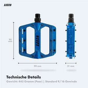 AARON Rock MTB Pedale - Blau