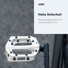 Laden Sie das Bild in den Galerie-Viewer, Die AARON Dirt Fahrradpedale besitzen eine rutschfeste Oberfläche