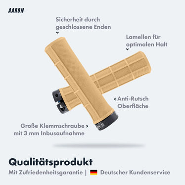 fahrradgriffe beige AARON Peak - MTB, Enduro & BMX Fahrradgriffe