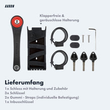 Laden Sie das Bild in den Galerie-Viewer, AARON Faltschloss 75cm - Fahrradschloss Sicherheitsstufe 14 - Mini