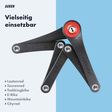 Laden Sie das Bild in den Galerie-Viewer, AARON Faltschloss 75cm - Fahrradschloss Sicherheitsstufe 14 - Mini