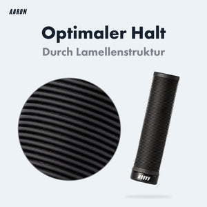 AARON MTB & BMX Fahrradgriffe - Schwarz - Lamellen Profil