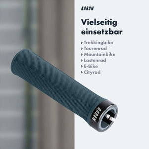 AARON Peak - MTB, Enduro & BMX Fahrradgriffe - Grau Blau
