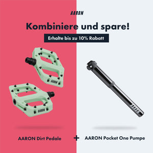 10% Rabatt in Kombination mit der AARON Pocket One Mini Pumpe