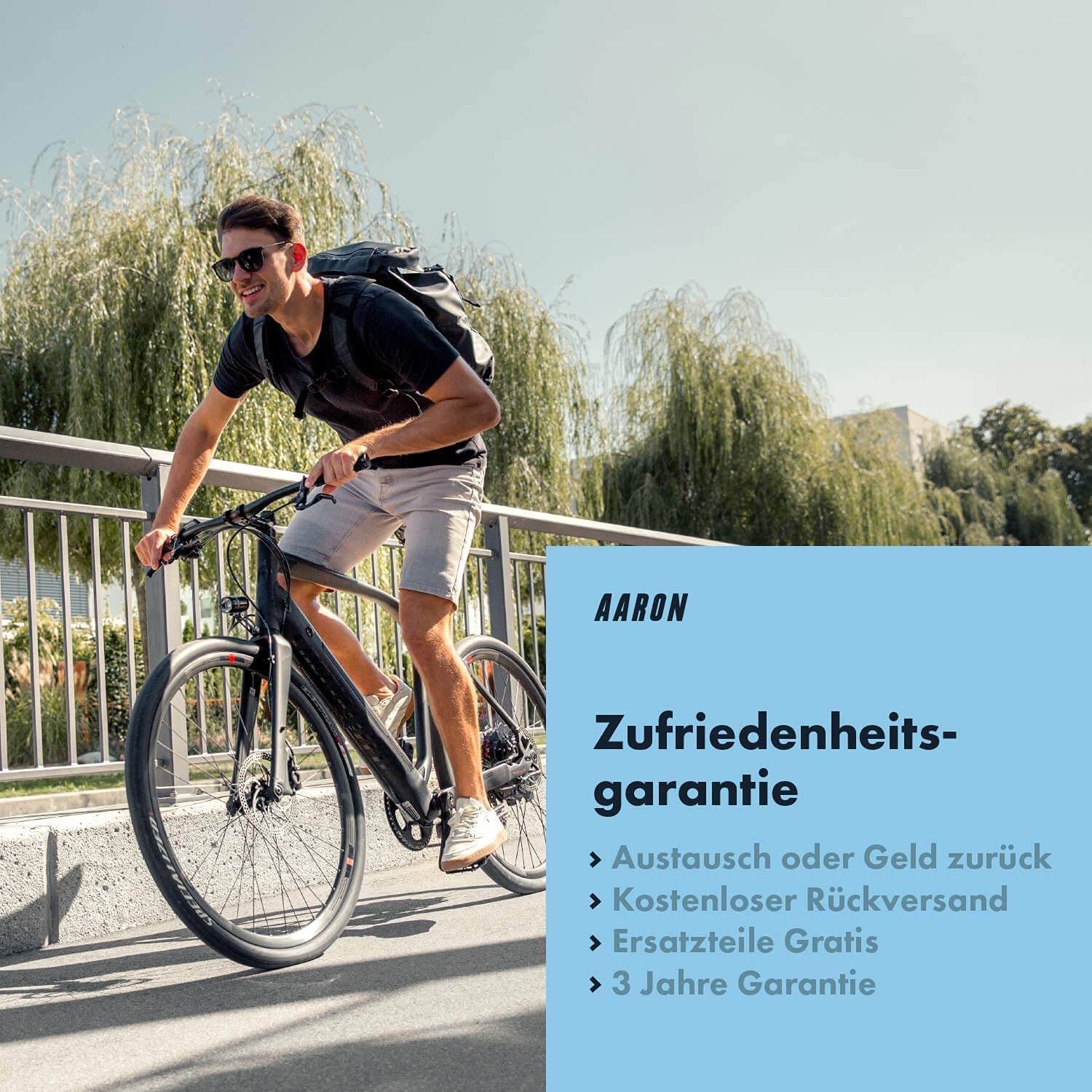 fahrradlenker multifunktionsbügel AARON Ergonomic Fahrradgriffe - mit Gel-Dämpfung