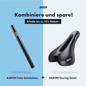 10% Rabatt in Kombination mit dem AARON Touring Sattel