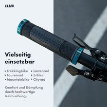 Laden Sie das Bild in den Galerie-Viewer, AARON MTB Fahrradgriffe - Grau Blau