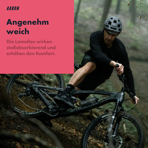 AARON MTB & BMX Fahrradgriffe - Schwarz - Lamellen Profil