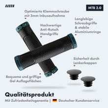 Laden Sie das Bild in den Galerie-Viewer, AARON MTB Fahrradgriffe - Grau Blau