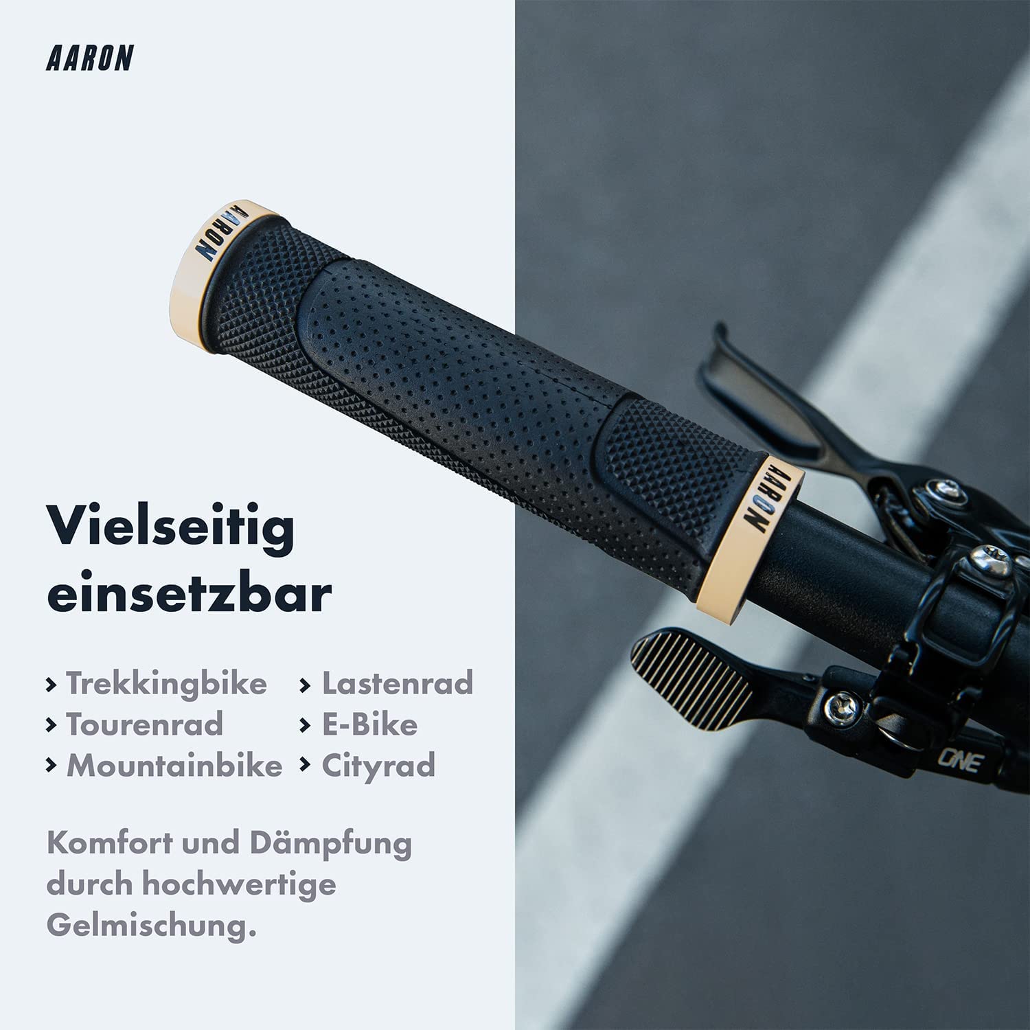 fahrradgriffe beige AARON MTB Fahrradgriffe