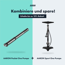 Laden Sie das Bild in den Galerie-Viewer, 10% Rabatt in Kombination mit der AARON Sport One Standpumpe