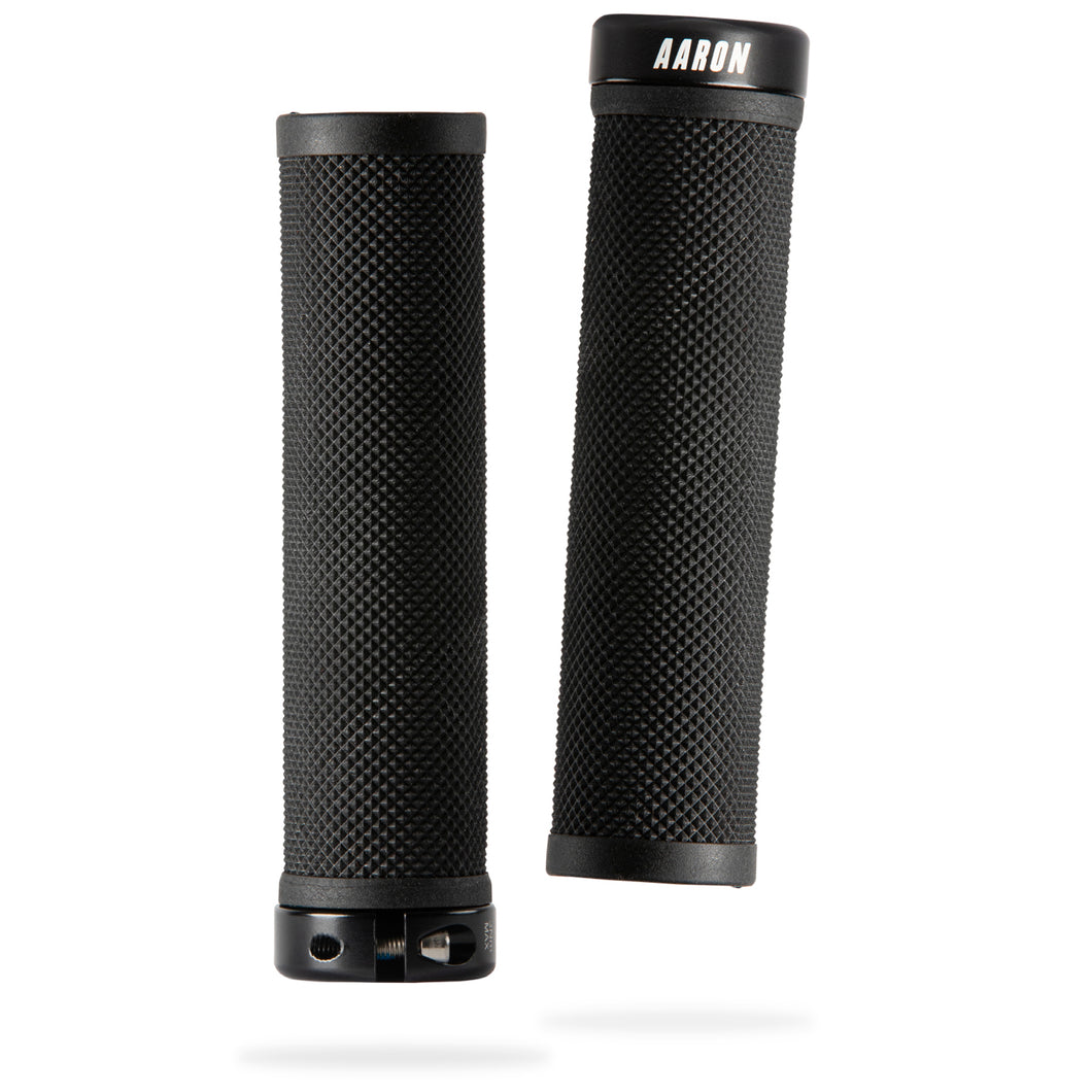 AARON MTB & BMX Fahrradgriffe - Schwarz - Diamant Profil