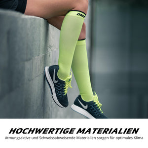 ONIC GEAR Sport Kompressionsstrümpfe - Damen & Herren - Weiß