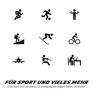 ONIC GEAR Sport Kompressionsstrümpfe - Damen & Herren - Schwarz