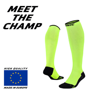 ONIC GEAR Sport Kompressionsstrümpfe - Damen & Herren - Neon Gelb