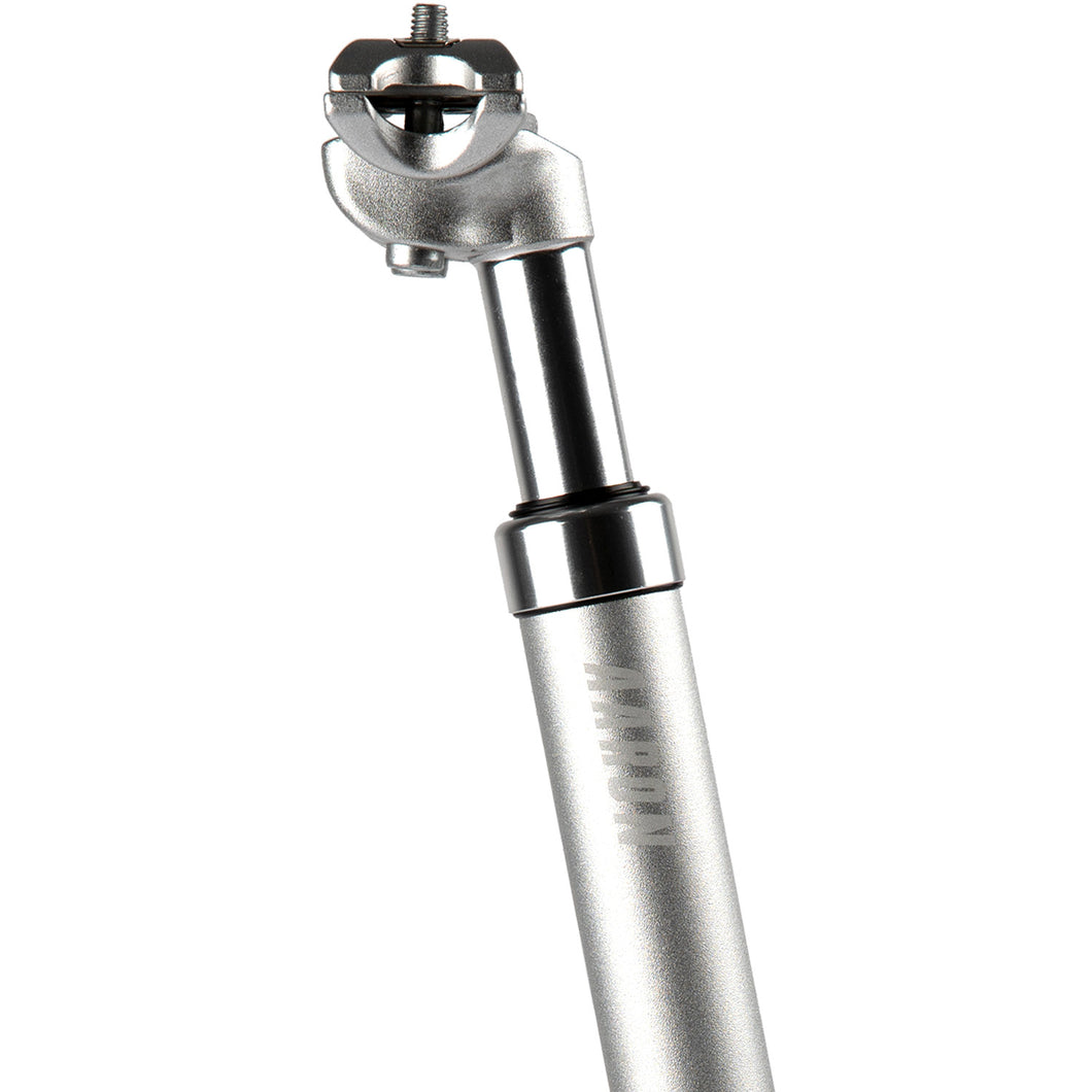 AARON Spring Federsattelstütze - 27,2, 30,9 oder 31,6 mm - Silber