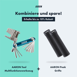 AARON Tool 20 in 1 Multitool - Fahrrad Multifunktionswerkzeug - Blau